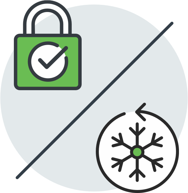 Credit Report Lock vs Security Freeze Illustration