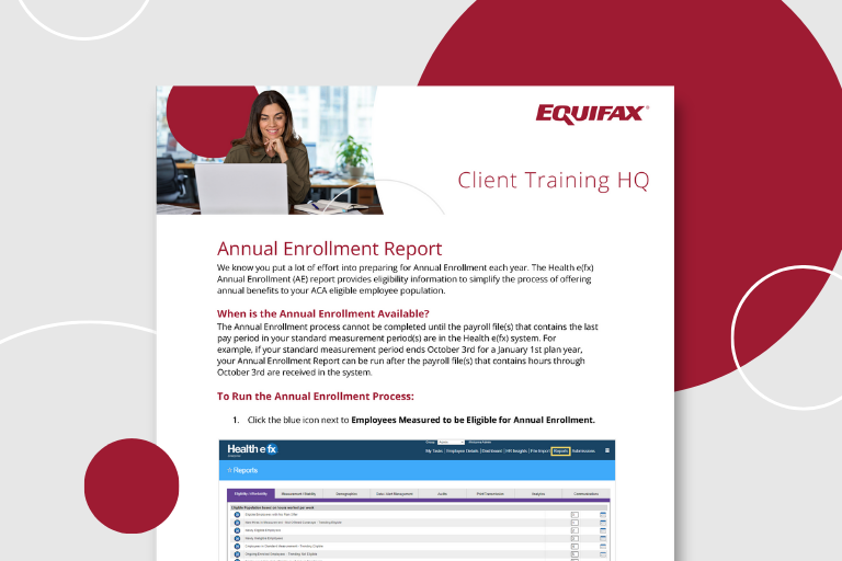 Annual Enrollment Report Overview Image