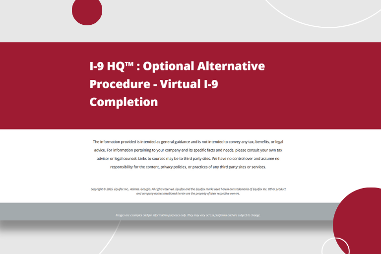 Form I-9 Optional Alternative Procedure - Virtual I-9 Completion Image