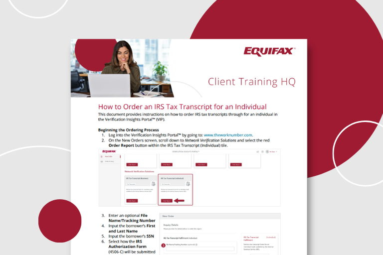 How to Order an IRS Tax Transcript (Individual) Image