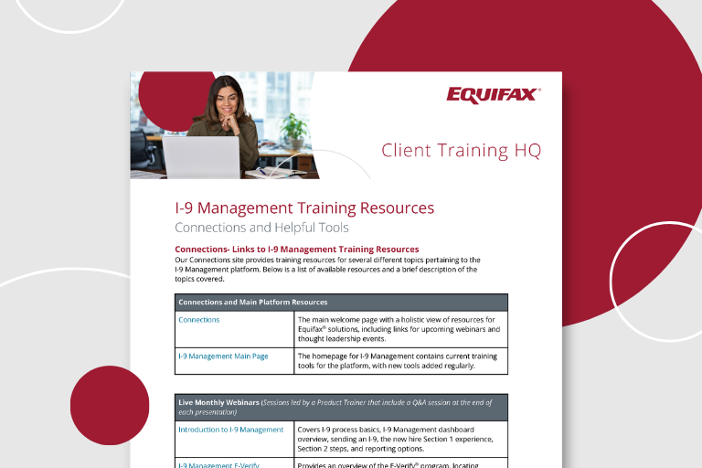 I-9 Management Training Resources Image