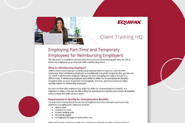 Part Time and Temporary Employees for Reimbursors Image
