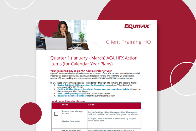 Health e(fx) Quarter 1 Action Items Image