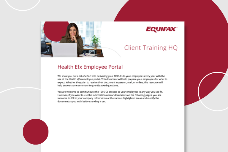 Health E(fx) Employee Portal Information Sheet Image