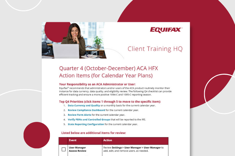 ACA HFX Q4 Action Items Image