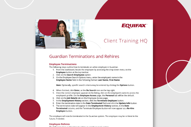 Guardian Terminations and Rehires Document Image