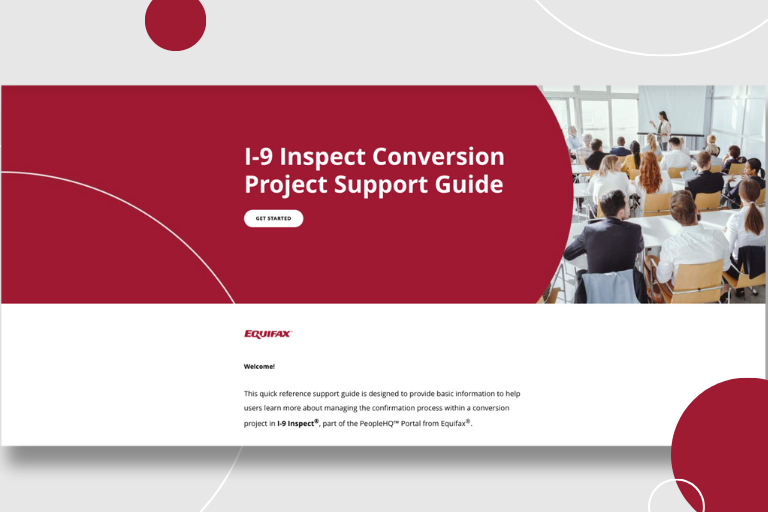 I-9 Inspect Conversion Project Support Guide Image