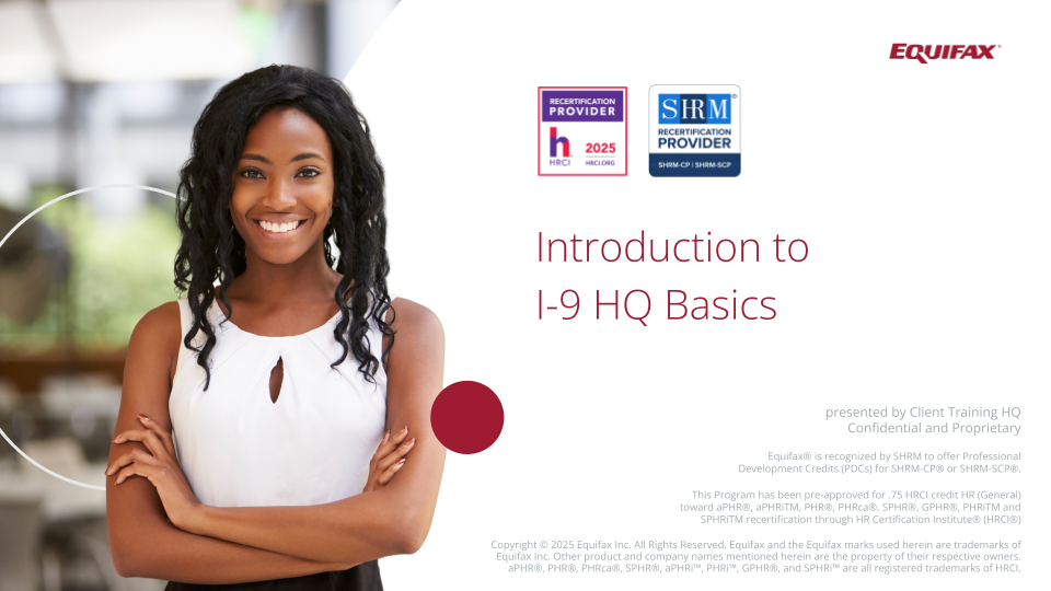 Introduction to PeopleHQ I-9 Basics Image