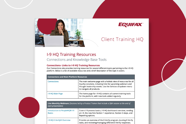 I-9 HQ Training Resources Image