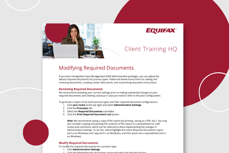 Modifying Required Documents Image
