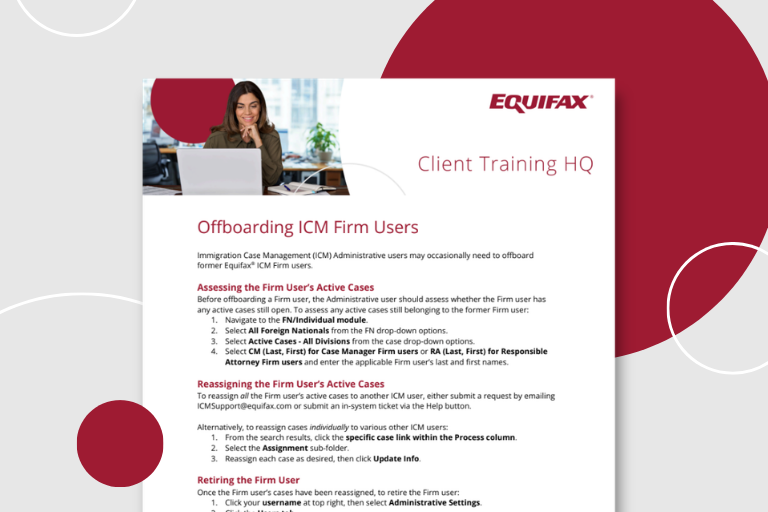 Offboarding ICM Firm Users Image