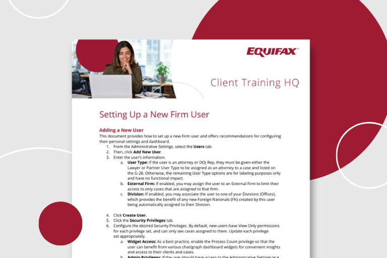 Setting Up a New Firm User Image