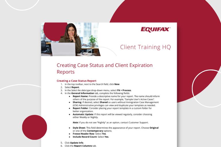 Creating Case Status and Client Expiration Reports Image