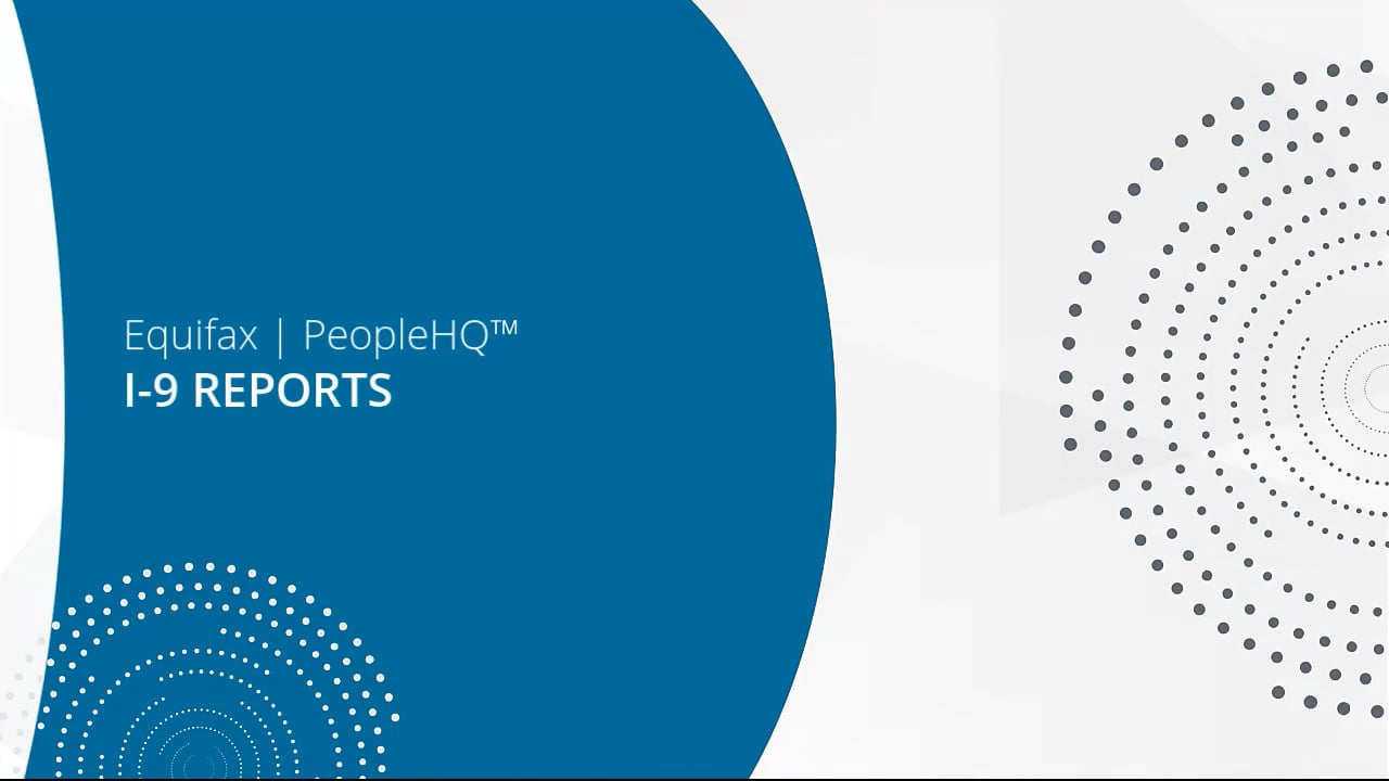 Accessing I-9 Reports Image