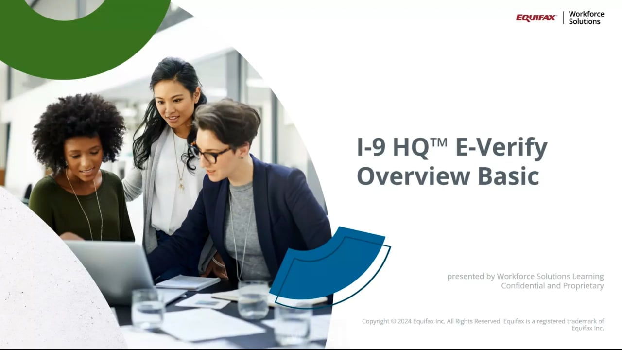 I-9 HQ™ E-Verify Overview Basics Image