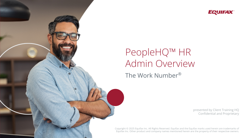 PeopleHQ Admin Overview for The Work Number Image