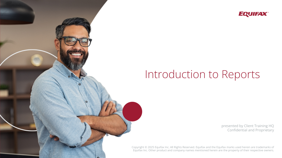 Introduction to Reports Image