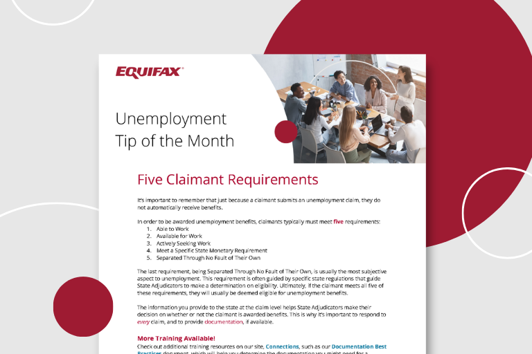 Five Claimant Requirements Image