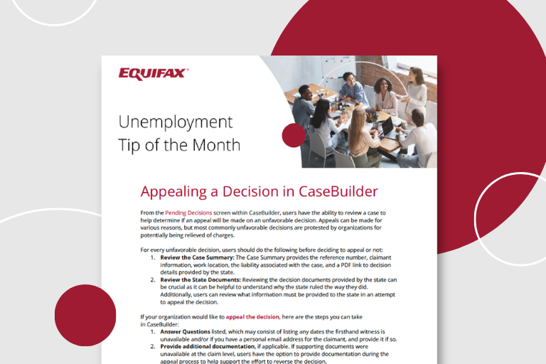 Appealing a Decision in CaseBuilder Image