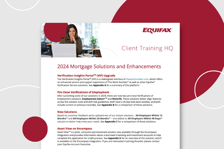 2024 Mortgage Solutions & Enhancements Image