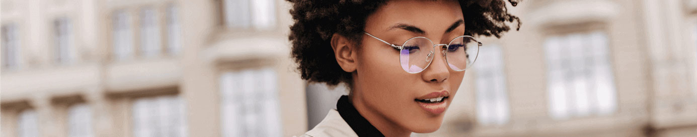 Woman studies a report