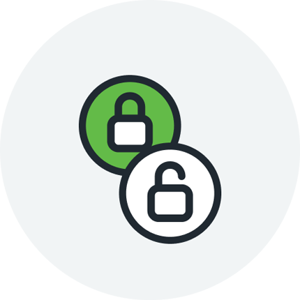 Credit Report Lock Illustration