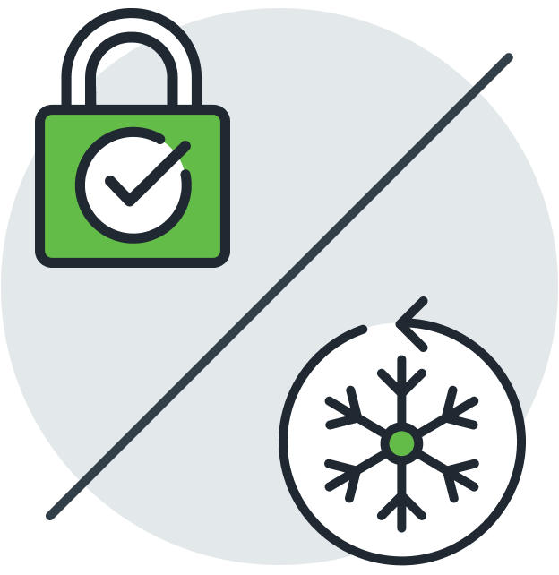 Credit Report Lock vs Security Freeze Illustration