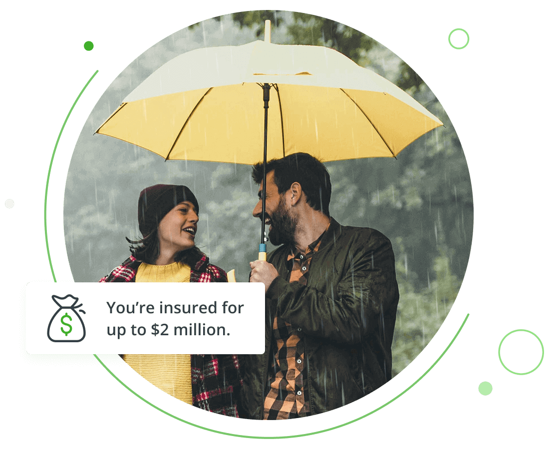 man and woman talking while holding an umbrella