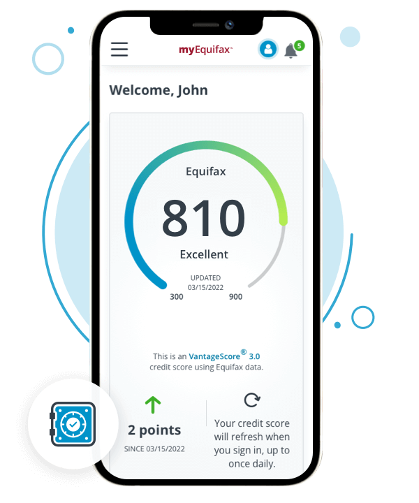 Equifax pages displayed on desktop and mobile devices