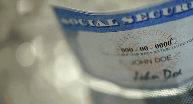 A US Social Security card for John Doe