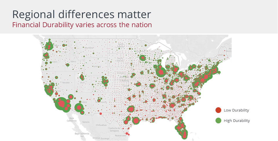 Financial Durability varies across the US