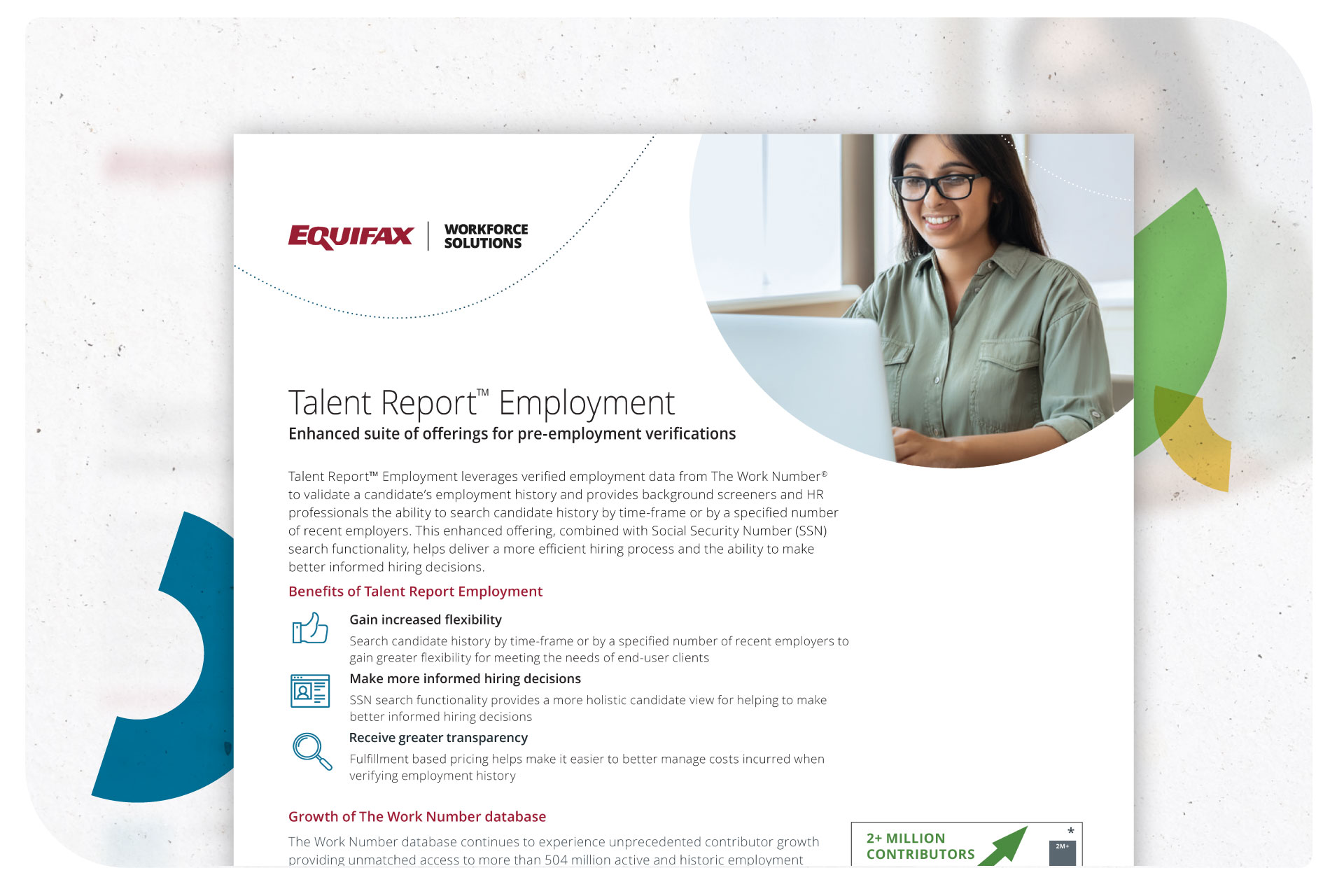 Equifax Talent Report Employment Document at a glance.