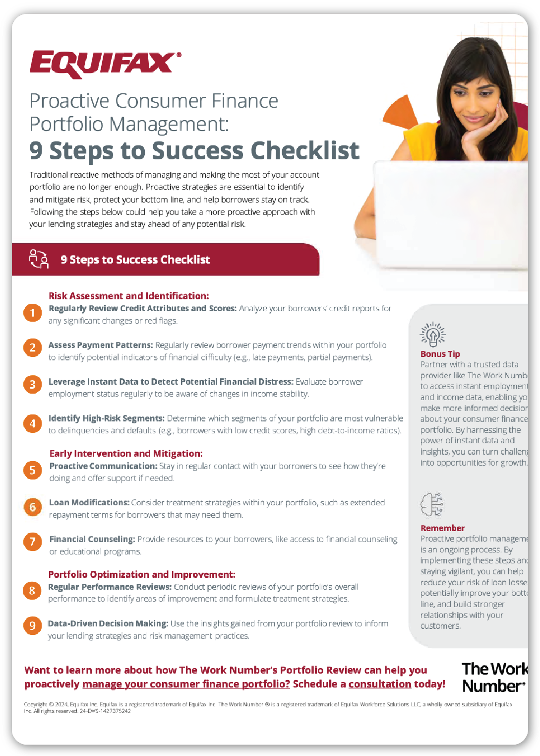 Proactive Consumer Finance Portfolio Management: 9 Steps to Success Checklist Image