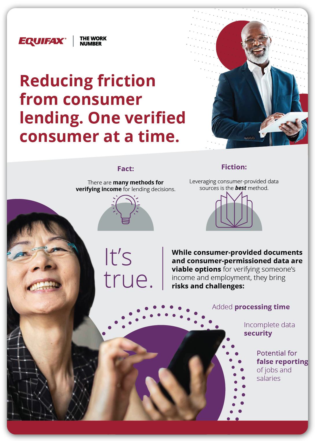 Reducing Friction From Consumer Lending. One Verified Consumer at a Time. Image